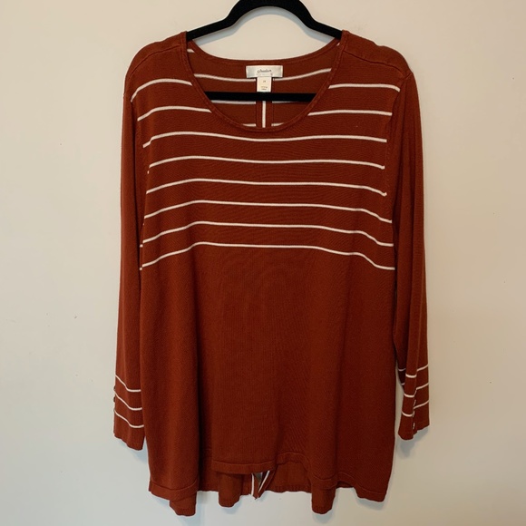 CJ Banks Sweaters - C J BANKS ROUND NECK RAYON SWEATER SIZE 3X